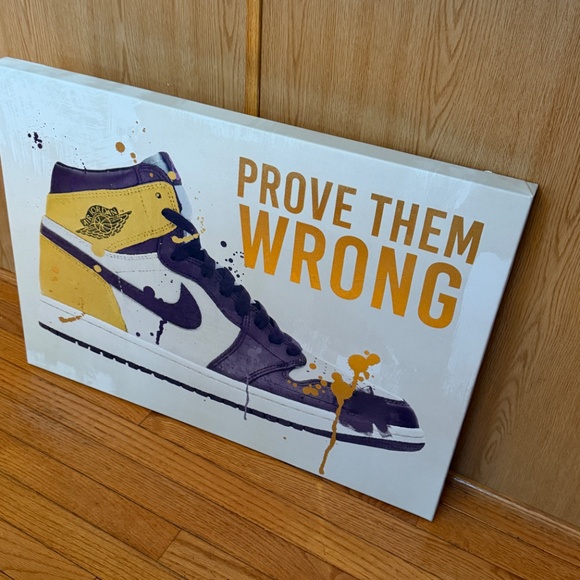 AIR JORDAN PROVE THEM WRONG CANVAS PAINTING - Picture 4 of 8